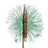 緑の錦の花火
