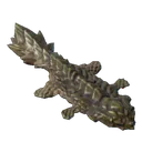 水生爬虫類の皮